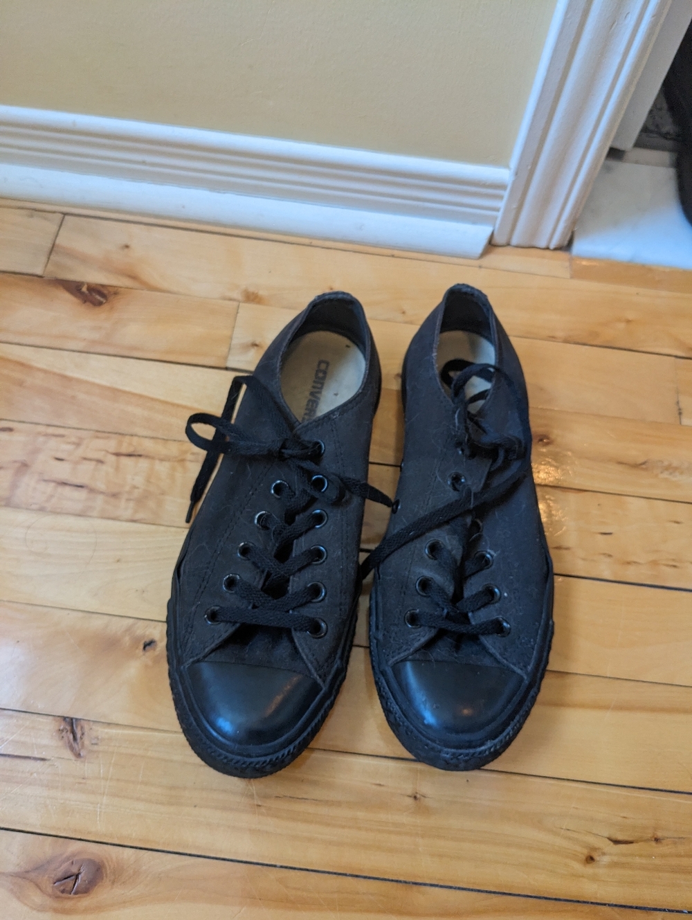 Converse Black Canvas Low-Top Sneakers